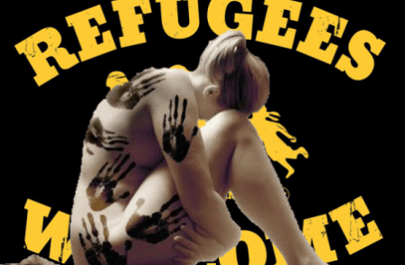 Refugees-Welcome-and-lady1-448x293