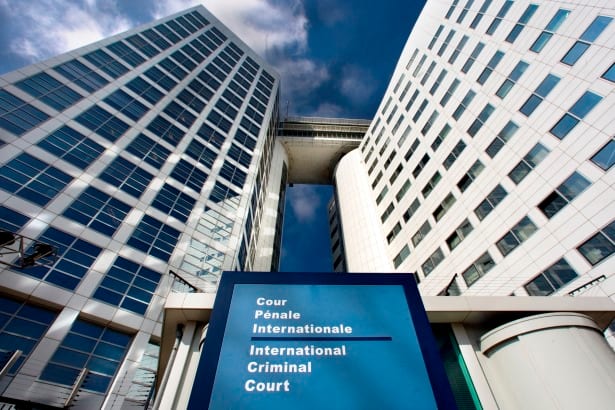 exterior of Eurojust and the International Criminal Court (ICC) in The Hague