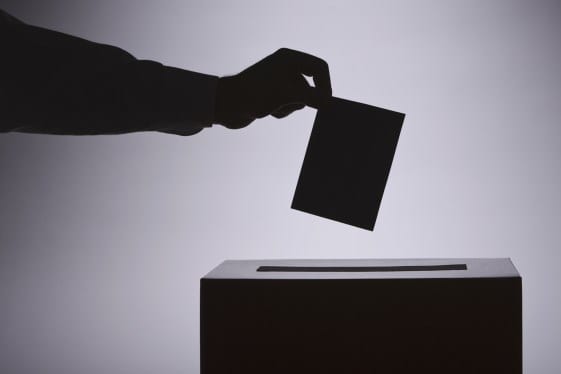Person voting