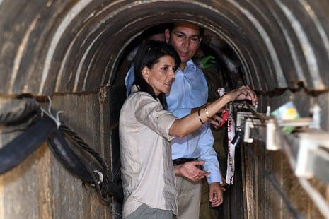 Nikki-Haley-visite-un-tunnel-Matti-Stern-US-Embassy
