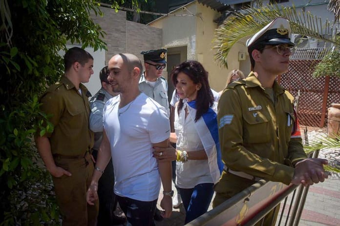 IDF-Sgt_-Elor-Azaria-arrives-to-hear-the-military-court-decision-on-his-appeal