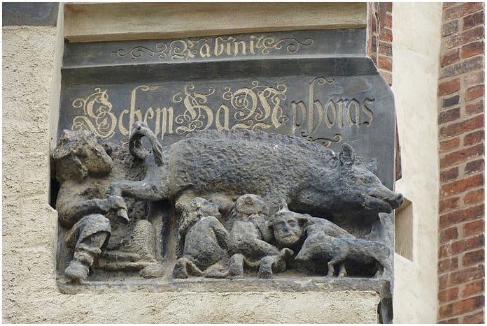 Judensau-on-Wittenberg-Cathedral-Wittenberg-Germany-Photo-by-Toni-L-Kamins-706x474