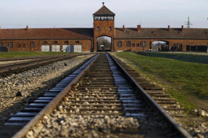 A view of the former Nazi concentration camp Auschwitz-Birkenau is pictured in Brzezinka near Oswiecim