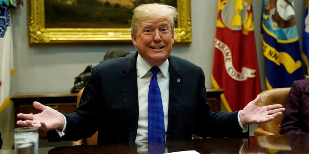 U.S. President Donald Trump holds an immigration meeting at the White House in Washington