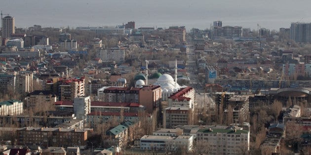 Aerial view of the Dagestan capital of Makhachkala