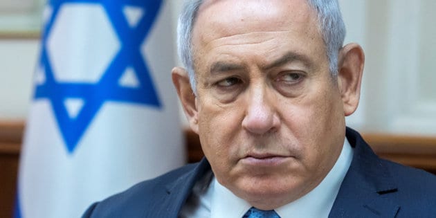 Israeli Prime Minister Benjamin Netanyahu attends the weekly cabinet meeting at the Prime Minister's office in Jerusalem