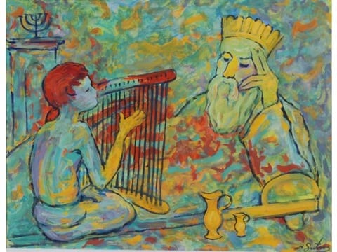 nathan-gutman-david-jouant-de-la-harpe-devant-le-roi-saül