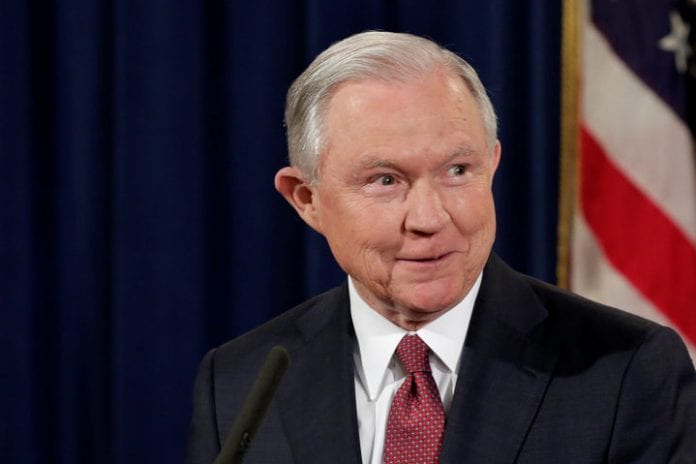U.S. Attorney General Jeff Sessions speaks at a news conference to address the Deferred Action for Childhood Arrivals (DACA) program at the Justice Department in Washington