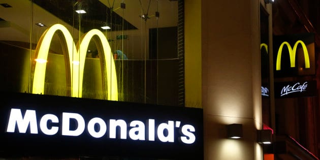 View of McDonald's logo in Paris