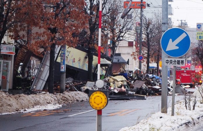 JAPAN-EXPLOSION-ACCIDENT-FIRE
