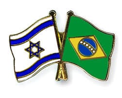 Drapeaux-Israël-Brésil