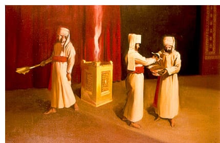 incense in the altar