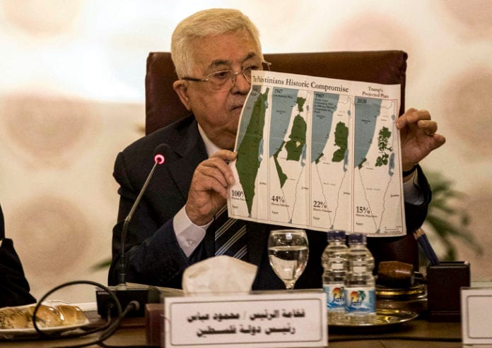 president-palestinien-Mahmoud-Abbas-Caired-reunion-extraordinaire-Ligue-arabe-americainle-Moyen-Orient-1er-fevrier-2020_0_729_516