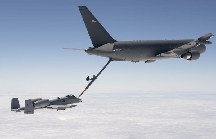 KC-46 refuels A-10