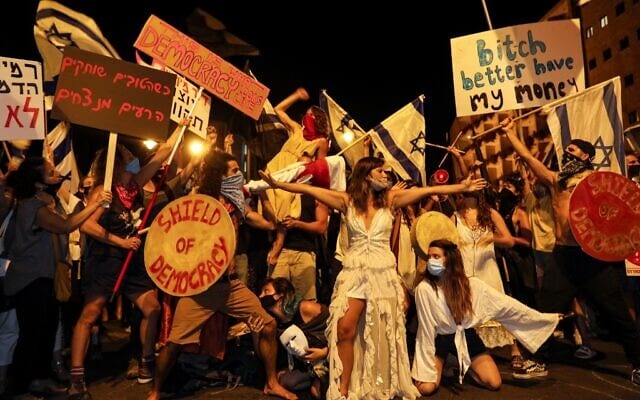 ISRAEL-POLITICS-DEMO-HEALTH-VIRUS