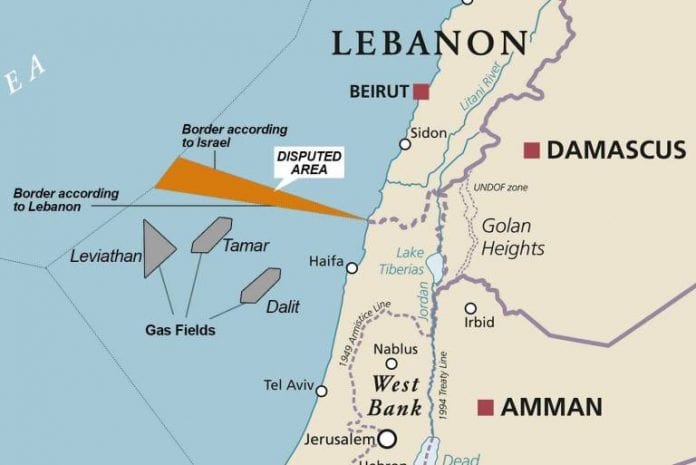 map_lebanon_israel