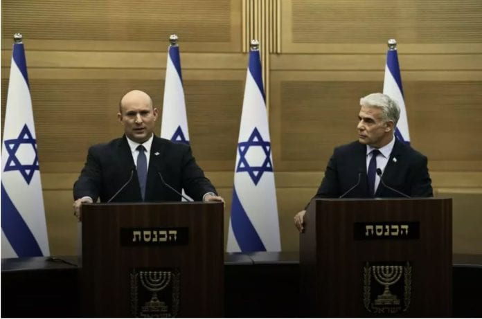 2022-06-20 19_54_31-בנט_ _קיבלנו את ההחלטה הנכונה לישראל_; לפיד_ _לא ניתן לכוחות האופל לשוב_