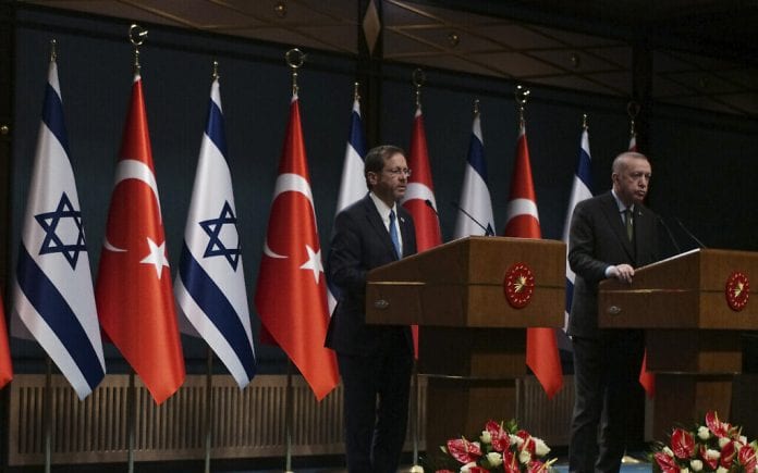 Recep Tayyip Erdogan, Isaac Herzog