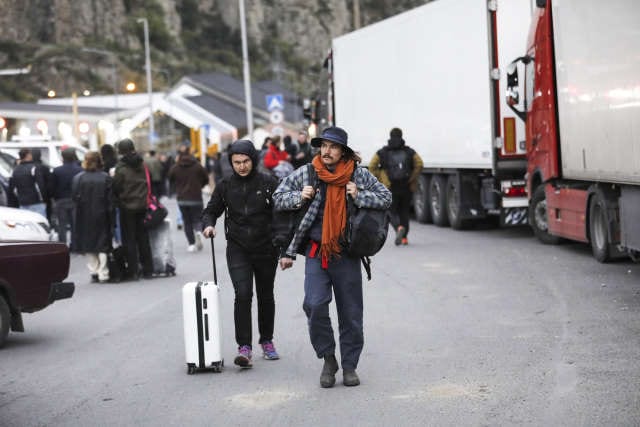 Russians flee to Georgia after Putin's partial mobilisation order