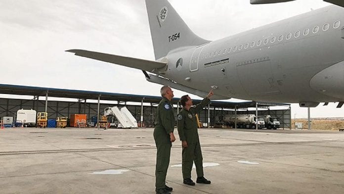 WP-Pilots-from-NATO-Airbus-A330-MRTT-fleet-inspecting-the-Elbit-J-MUSIC-DIRCM-turret_credit-NSPA-scaled-2-880x495