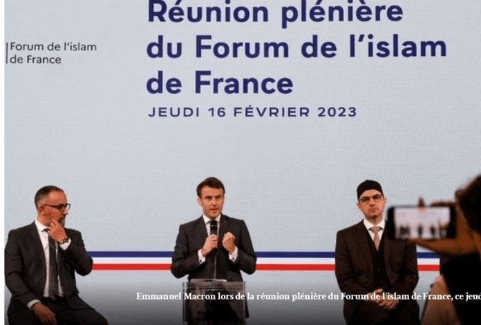 2023-02-18 23_27_14-Emmanuel Macron annonce la fin du Conseil français du culte musulman _de manière
