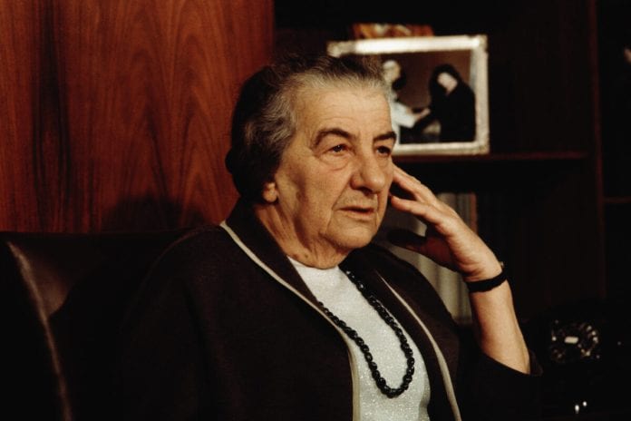Prime Minister Golda Meir During an Interview