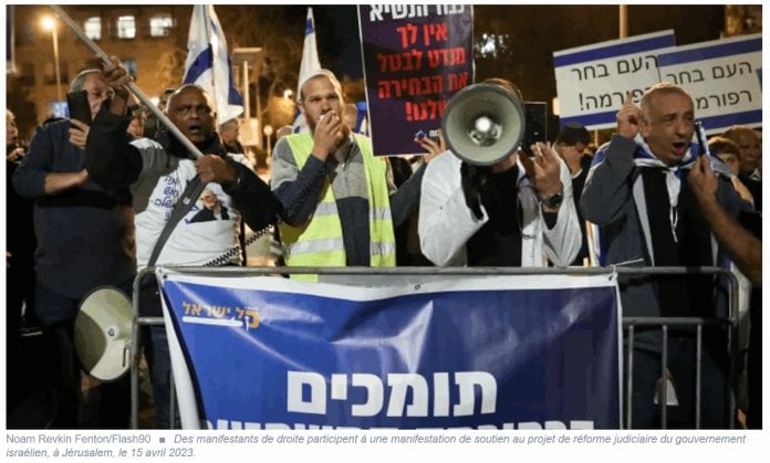 2023-04-16 14_06_53-Israël _ Des Dizaines De Milliers De Personnes Manifestent Pour La Réforme Judic