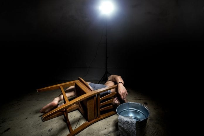 Prisoner Tortured with Waterboarding