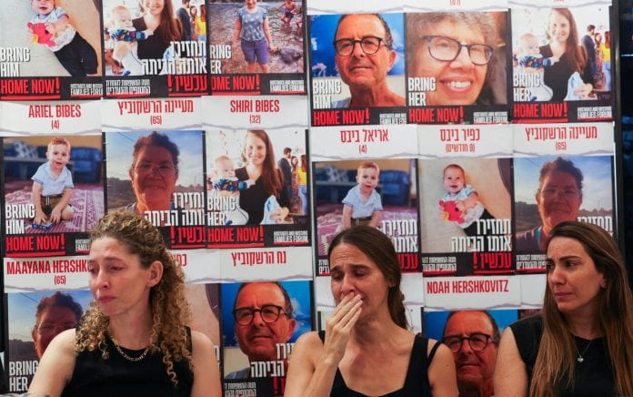 Families of hostages in Gaza plea for life-saving medicine for loved ones, in Tel Aviv