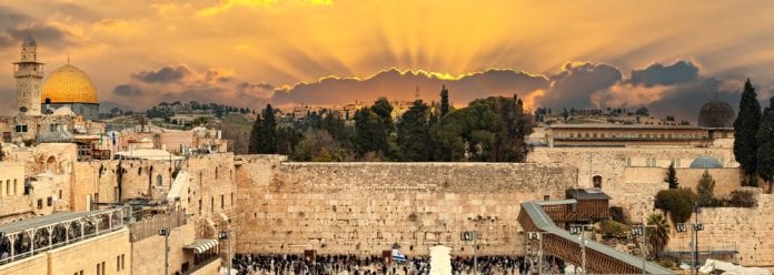 Panorama.,Ruins,Of,Western,Wall,Of,Ancient,Temple,Mount,Is