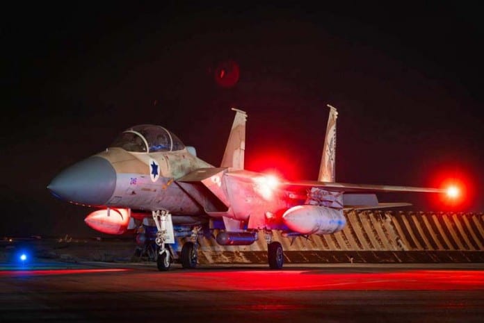IAF-warplane-taking-off-against-the-Iranian-attack-April-13-2024.-696x465