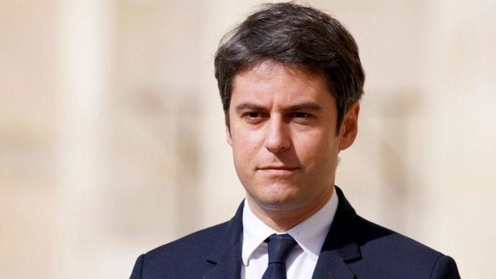 FILE PHOTO: France's Prime Minister Gabriel Attal attends a