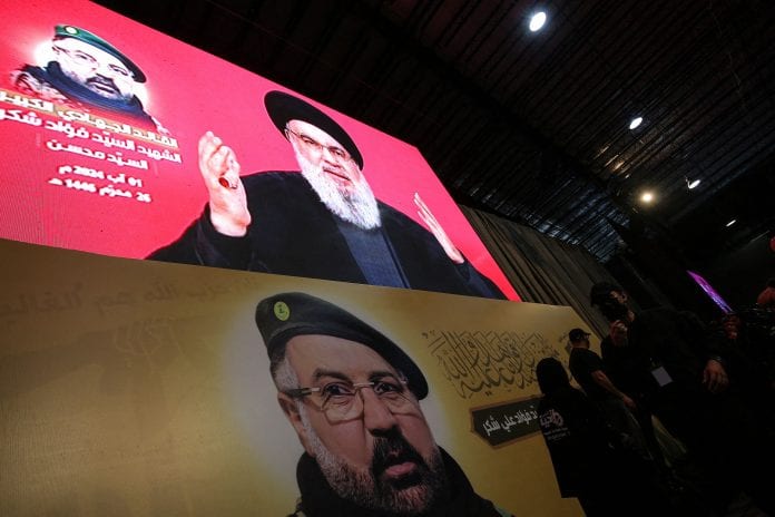 Funérailles du commandant du Hezbollah Fuad Shukr à Beyrouth