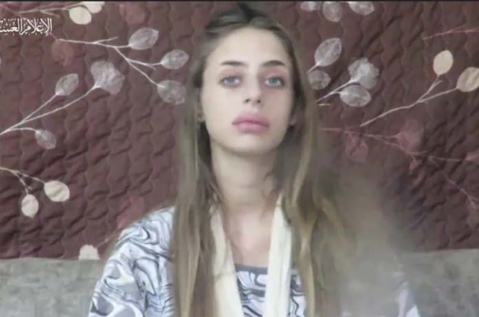 Israeli-abductee-Mia-Shem-in-a-video-released-by-Hamas-October-16-2023-696x461