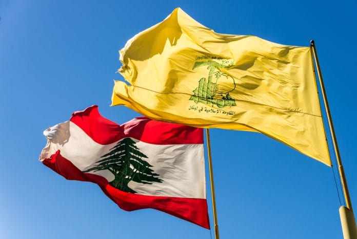 Mleeta,-,September,26:,A,Hezbollah,Flag,Flies,With,The