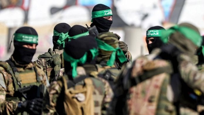 Kitab al-Qassam organizes a military parade in Gaza, Palestine - 20 July 2022