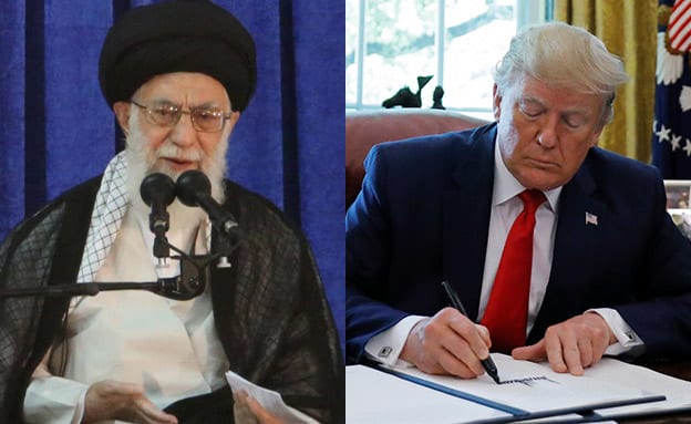 U.S. President Trump announces new sanctions on Iran in the Oval Office at the White House in Washington