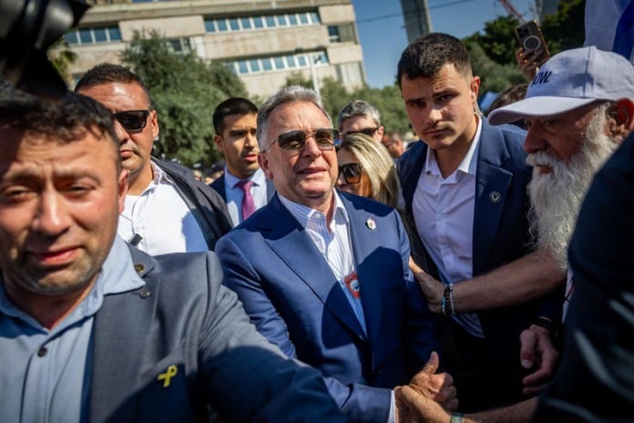 President-Trump’s-Special-Envoy-to-the-Middle-East-Steve-Witkoff-at-Hostage-square-in-Tel-Aviv-January-30-2025.-696x464