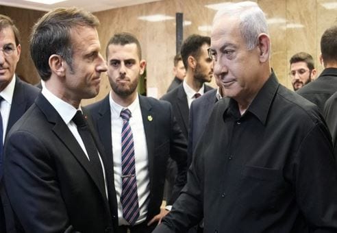 MacronNetanyahou4