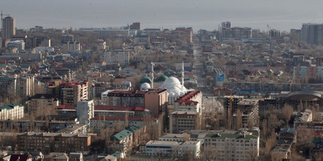 Aerial view of the Dagestan capital of Makhachkala