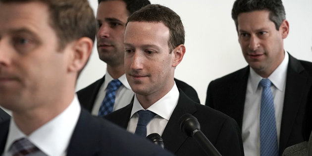 Facebook CEO Mark Zuckerberg Meets With Members Of Congress On Capitol Hill
