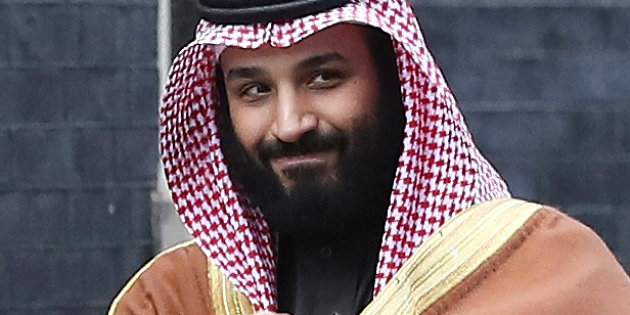 Crown Prince of Saudi Arabia Mohammad bin Salman arrives to meet Britain's Prime Minister Theresa May in Downing Street in London