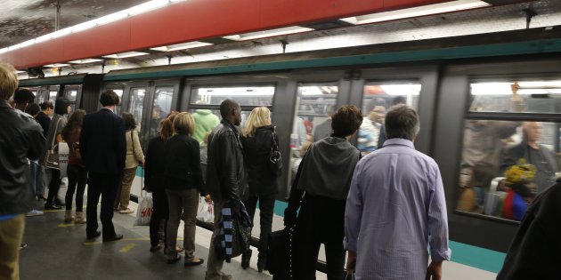 Paris metro station.