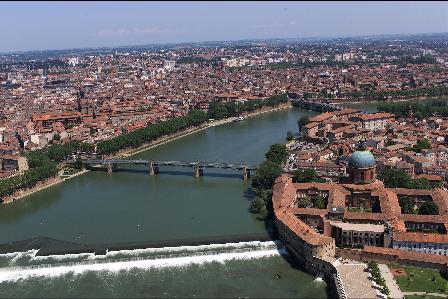 garonne toulouse vue ciel