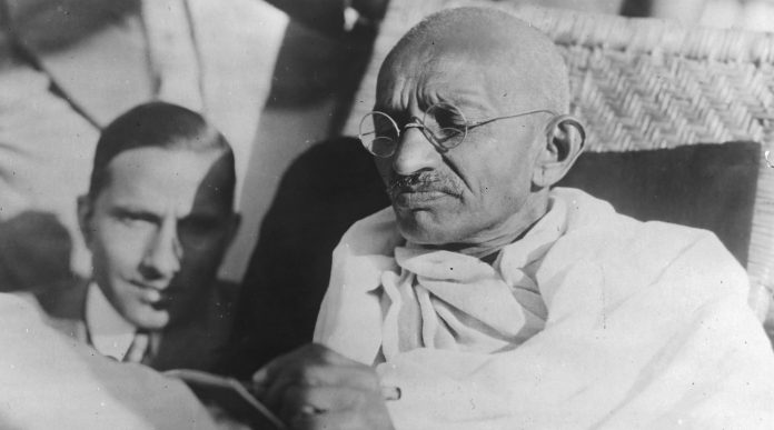 Portrait of Mahatma Gandhi