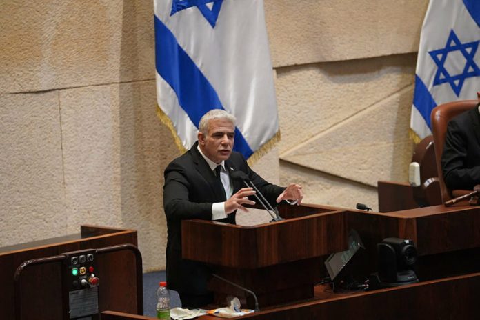 20211018-1a_Lapid fait l’amalgame entre Yigal Amir et Smotrich