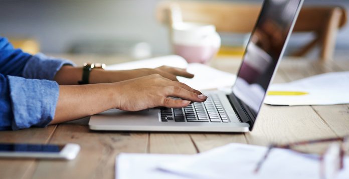 Senior business woman at home