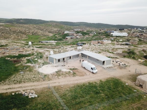 Illegal-school-at-Hirbet-Znutah