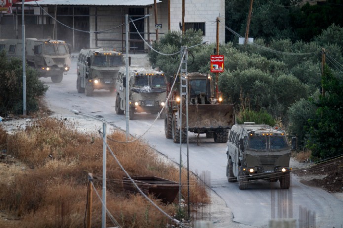 IDF-vehicles-departing-Jenin-July-4-2023.-696x464