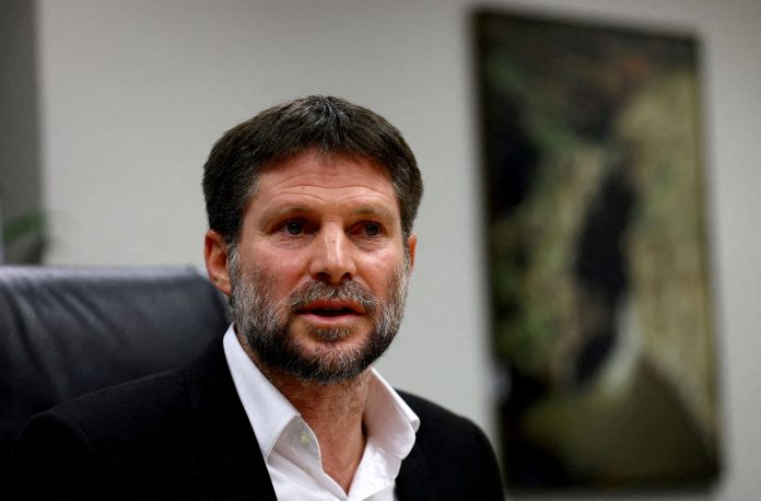 FILE PHOTO: Israeli Finance Minister Bezalel Smotrich